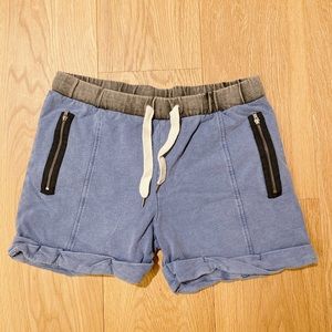 Topshop Sweat Shorts with zipper pockets sz 6